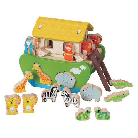 Everearth Shape Sorting Noah s Ark Chalk