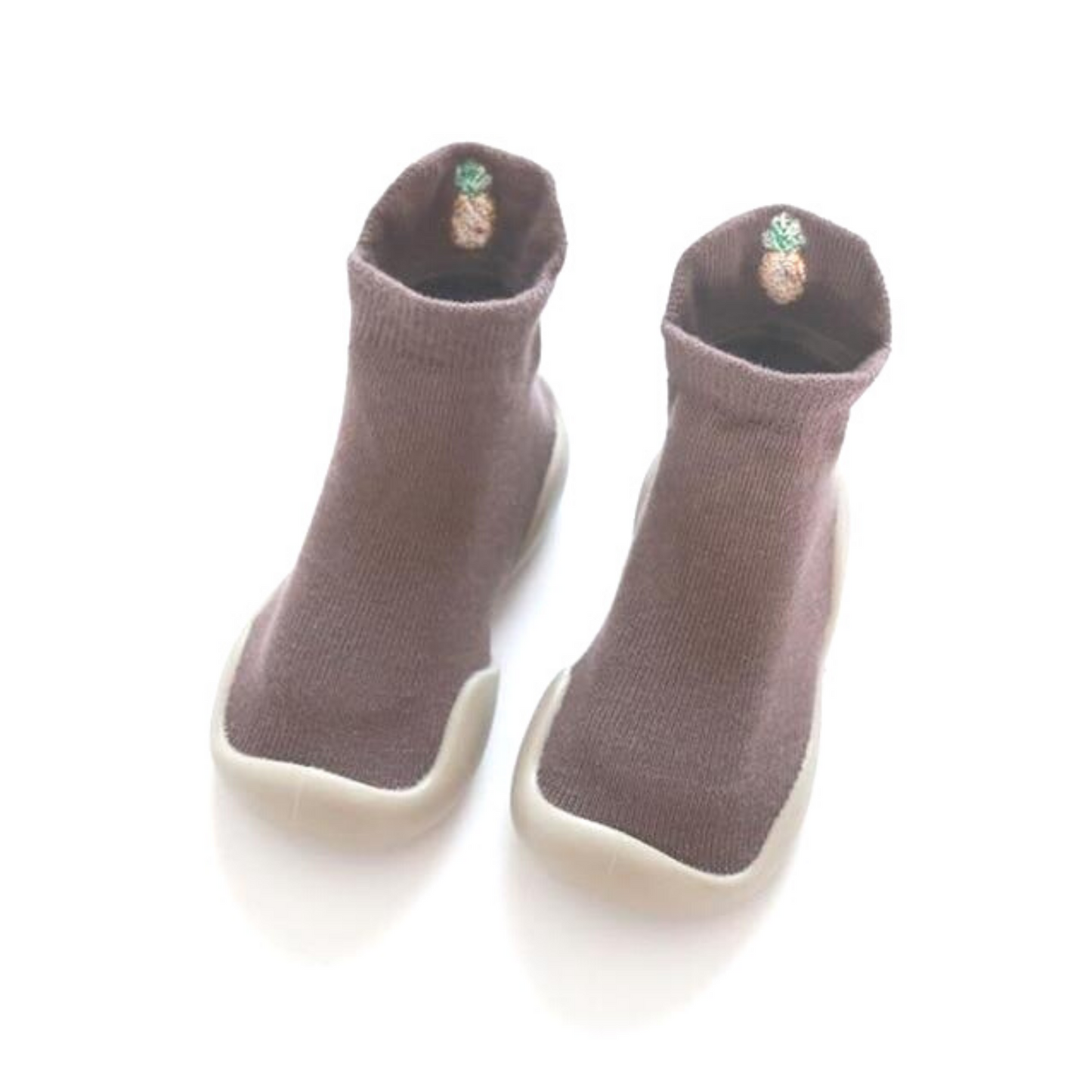 Hello Baby Moccs Sock Shoes Eggplant