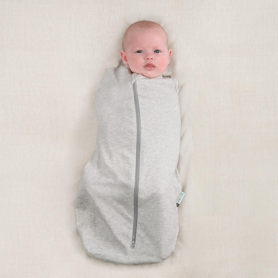 Ergopouch Cocoon Swaddle Bag 0.2 Tog Grey Marle