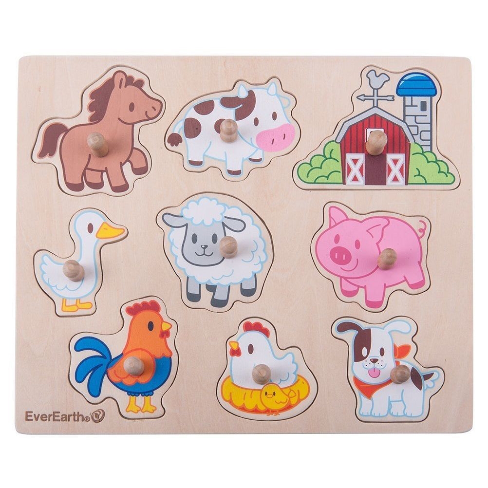 Everearth Peg Puzzle Farm