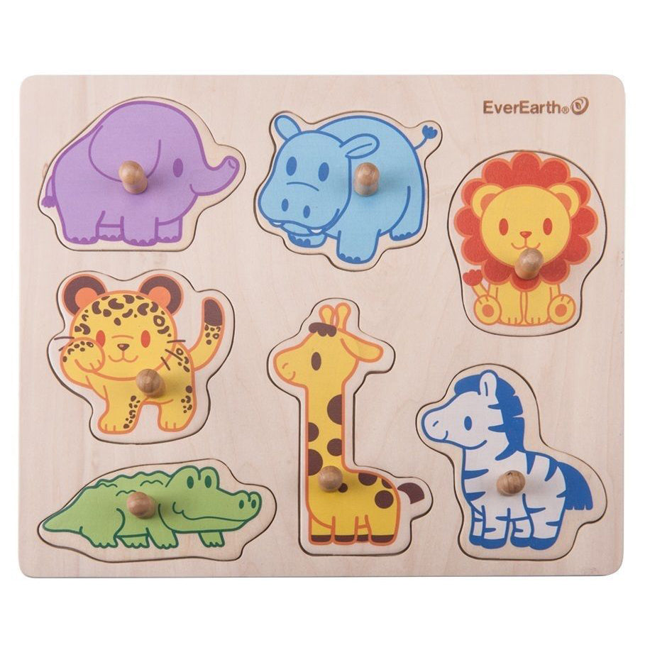 Everearth Peg Puzzle Safari