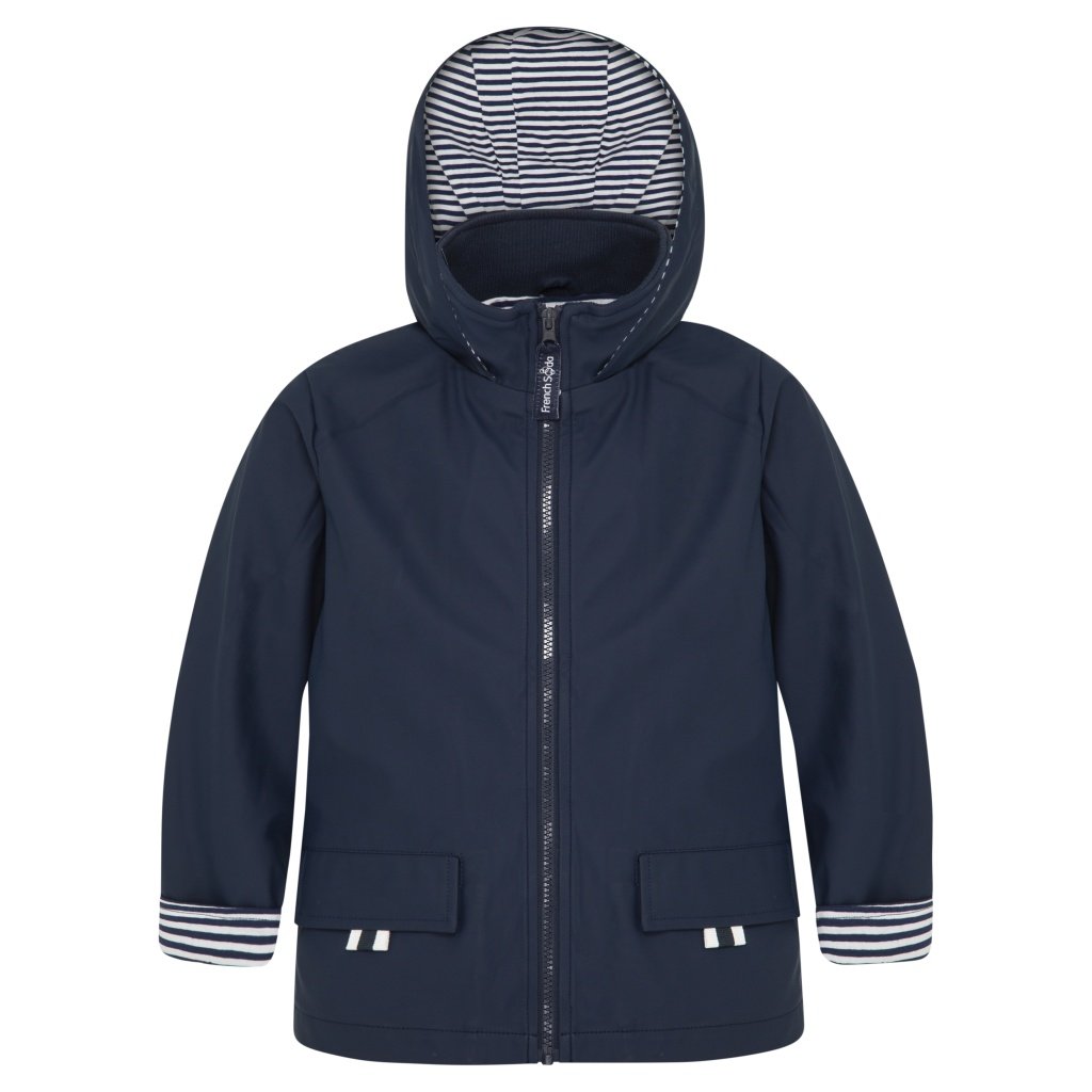 French Soda Raincoat Unisex Navy - Chalk