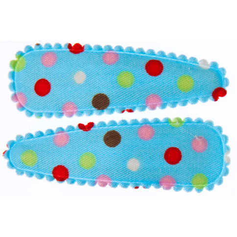 Goody Gumdrops Hair Snaps Polka Blue - Chalk