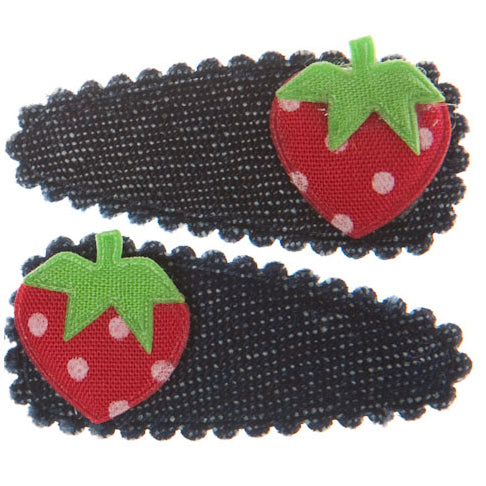 Goody Gumdrops Hair Snaps Denim Strawberry - Chalk