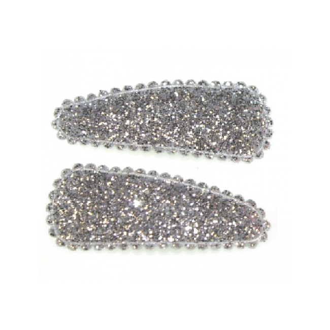 goody gumdrops hair snaps glitter small silver - Chalk