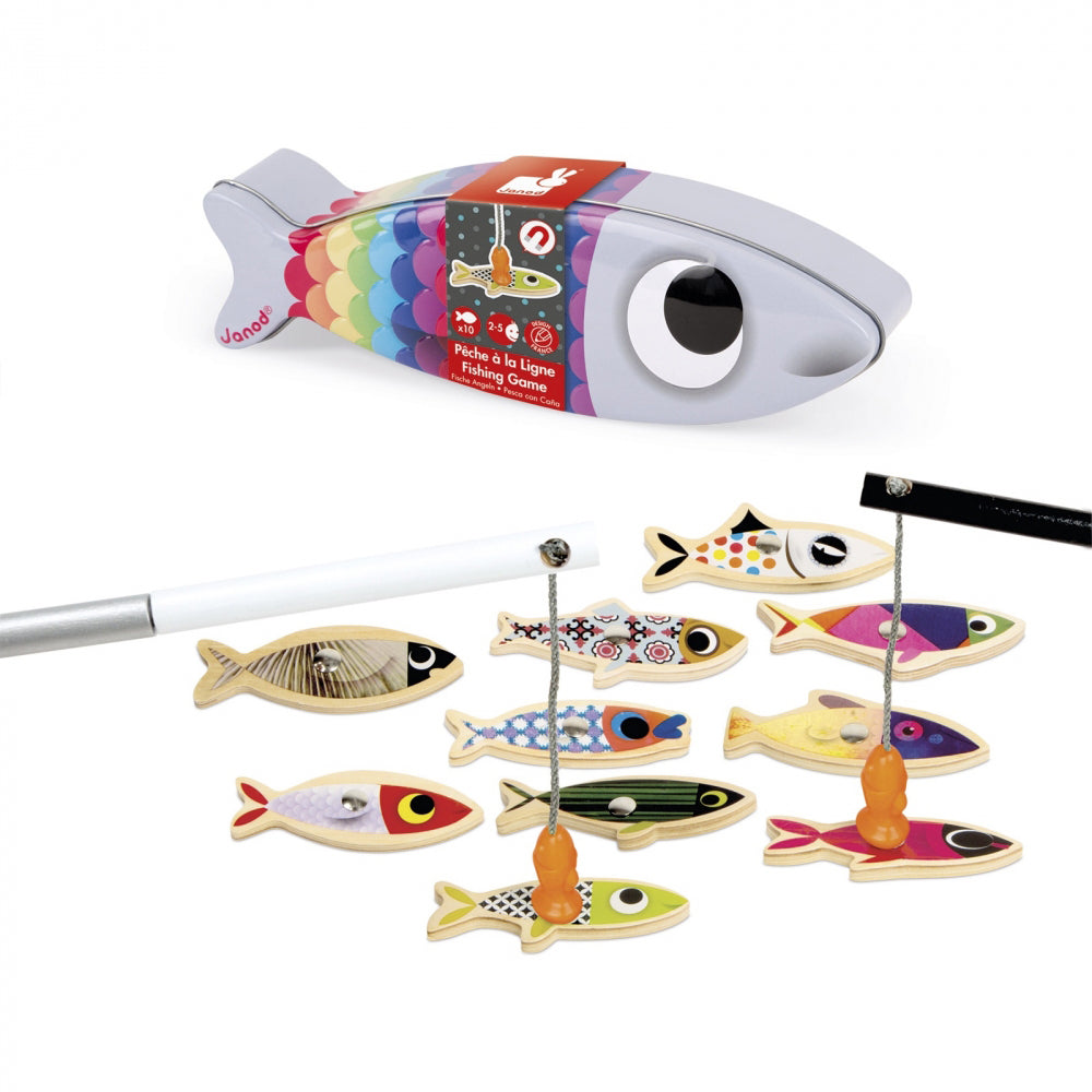Janod Sardine Fishing Game - Chalk