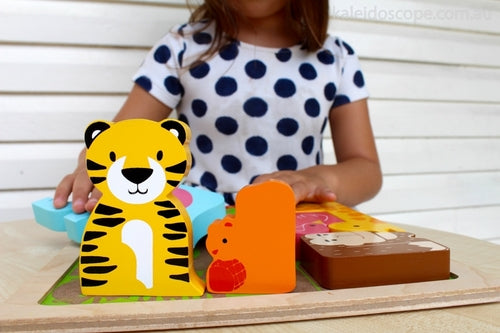 Kiddie Connect Chunky Puzzle Wild Animal