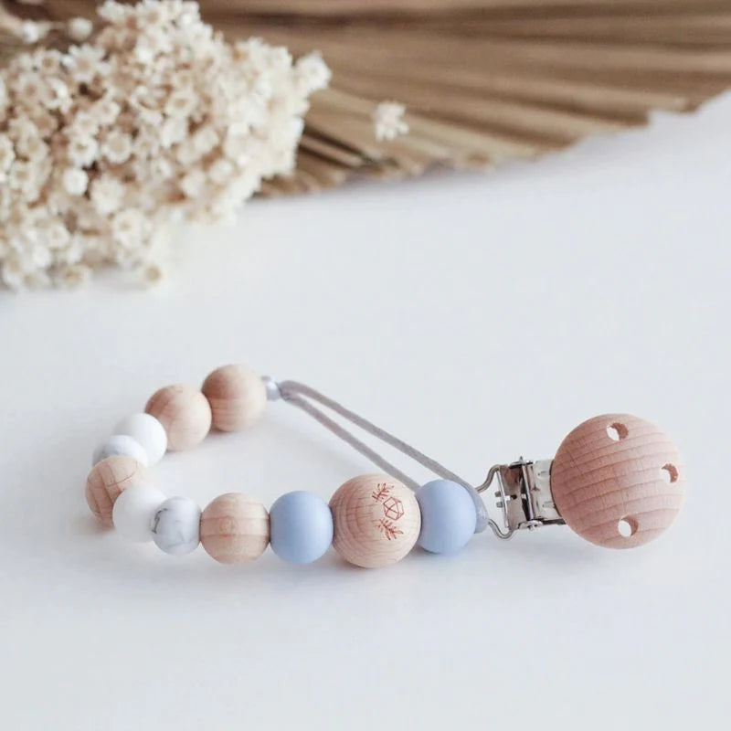Lluie Soother Holder Marble Blue