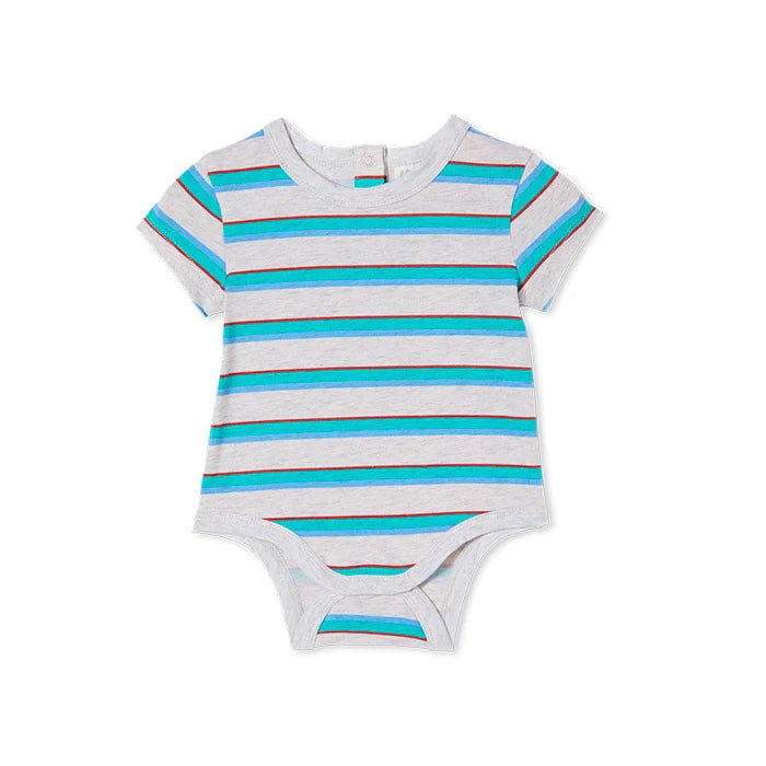 Milky Bubbysuit Green Stripe