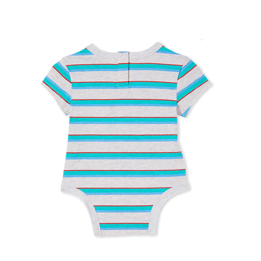 Milky Bubbysuit Green Stripe