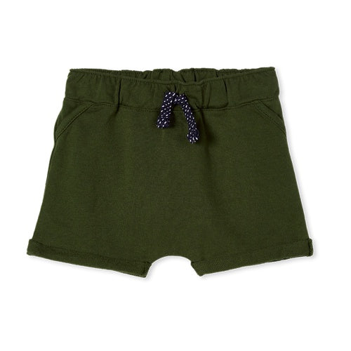 Milky Fleece Shorts Hunter Green