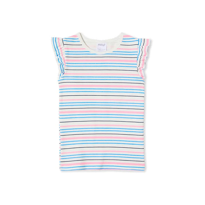 Milky Tee Stripe Rib