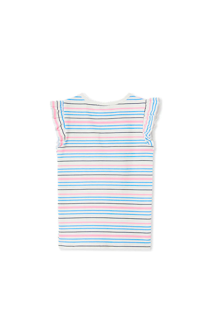 Milky Tee Stripe Rib