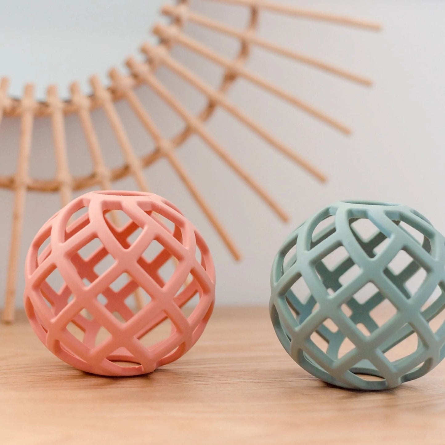 Ob Designs Eco Friendly Teether Ball Blush