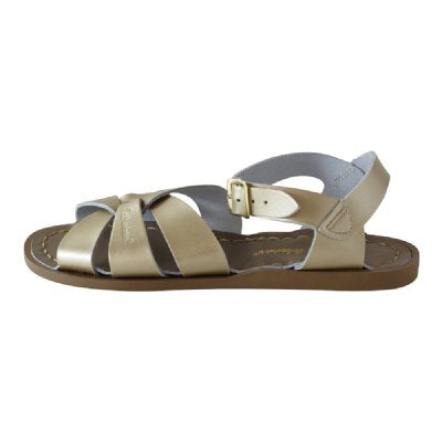 saltwater sandals gold - Chalk