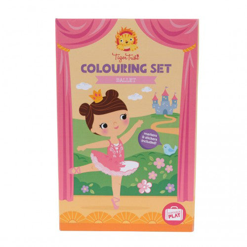 tiger tribe colouring set ballet - Chalk