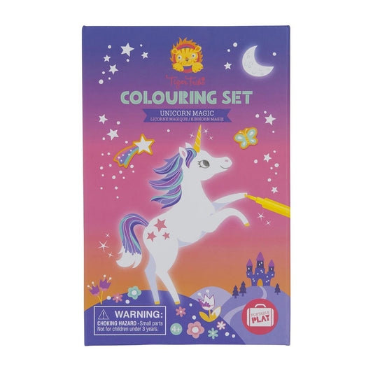 tiger tribe colouring set unicorn - Chalk