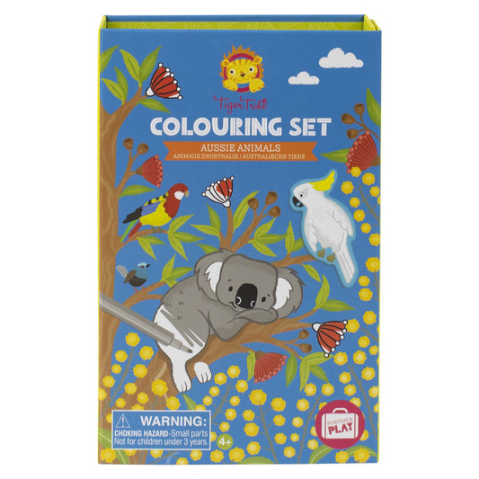 Tiger Tribe Colouring Set Aussie Animals