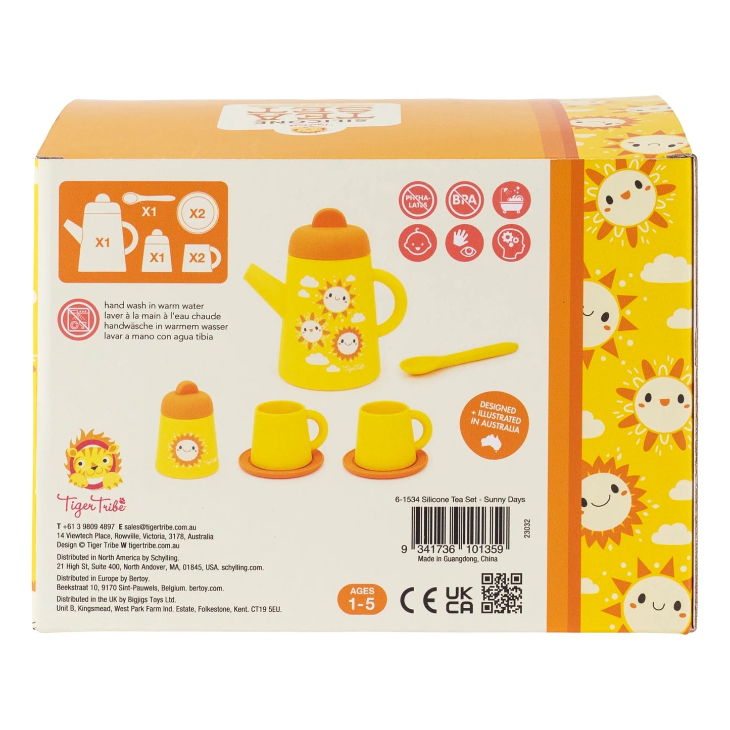 Tiger Tribe Silicone Tea Set Sunny Days