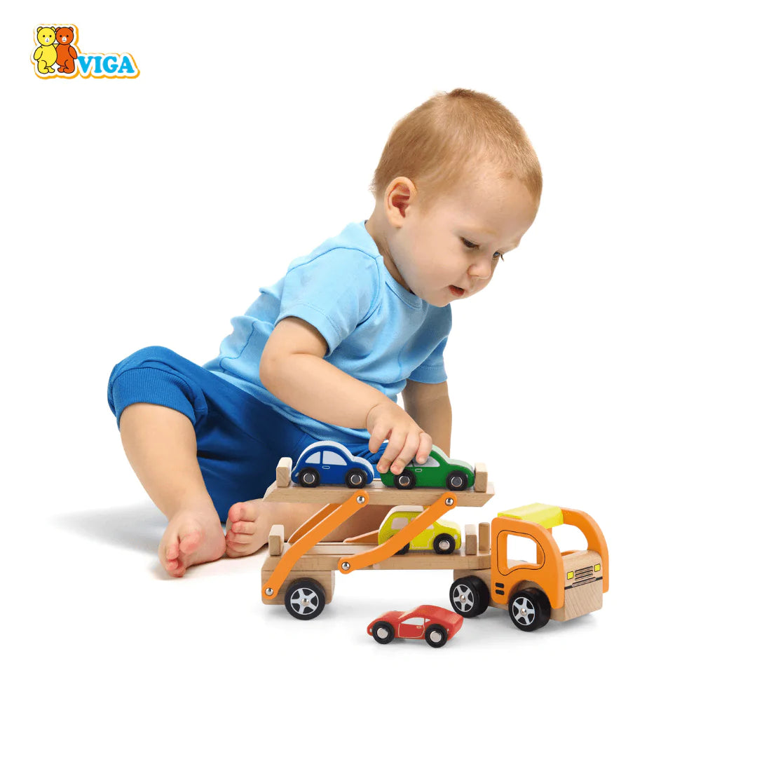 Viga Toys Wooden Car Carrier