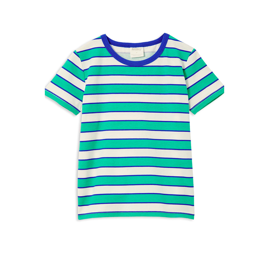 Milky Tee Green Stripe