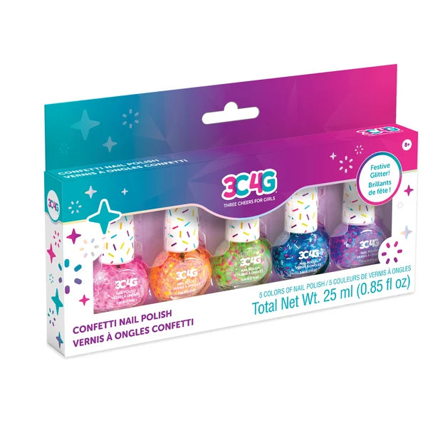 3C4G Confetti Nail Polish 5 Pack