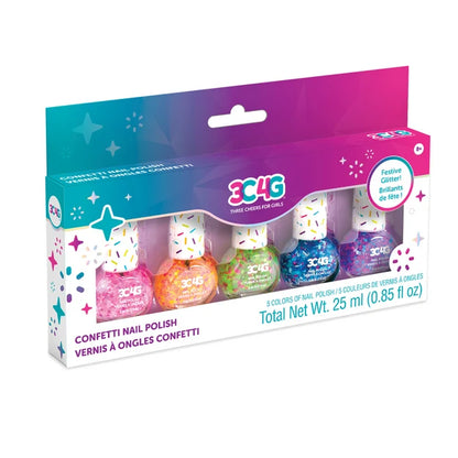 3C4G Confetti Nail Polish 5 Pack