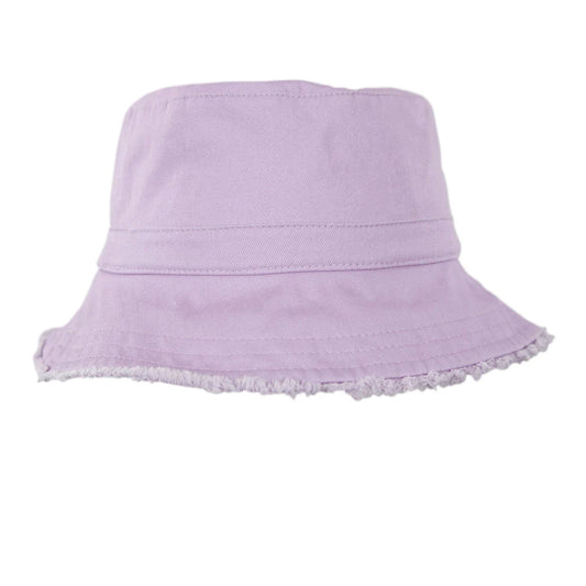 Acorn Bucket Hat Frayed Lavender