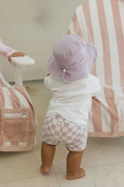 Acorn Bucket Hat Frayed Lavender