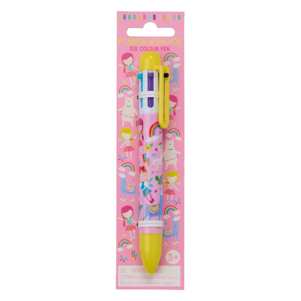 Floss & Rock Six Colour Pen Rainbow Fairy