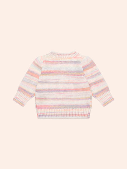 Huxbaby Knit Jumper Rainbow Puff