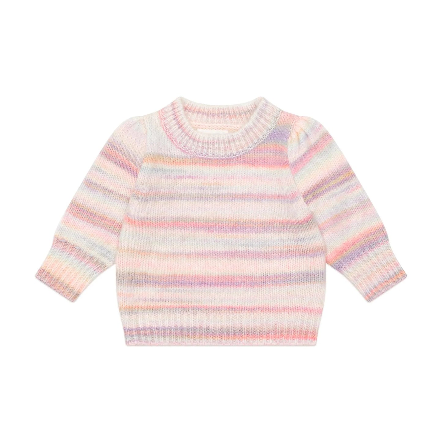 Huxbaby Knit Jumper Rainbow Puff