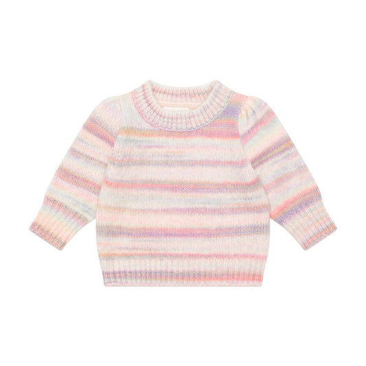 Huxbaby Knit Jumper Rainbow Puff