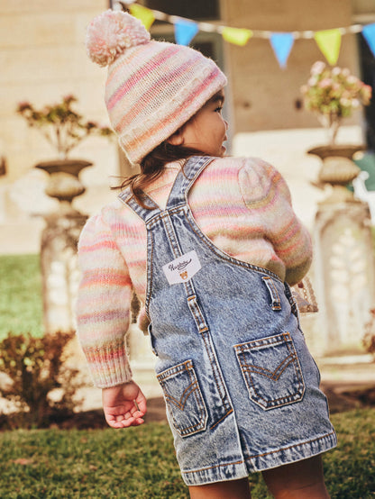 Huxbaby Knit Jumper Rainbow Puff