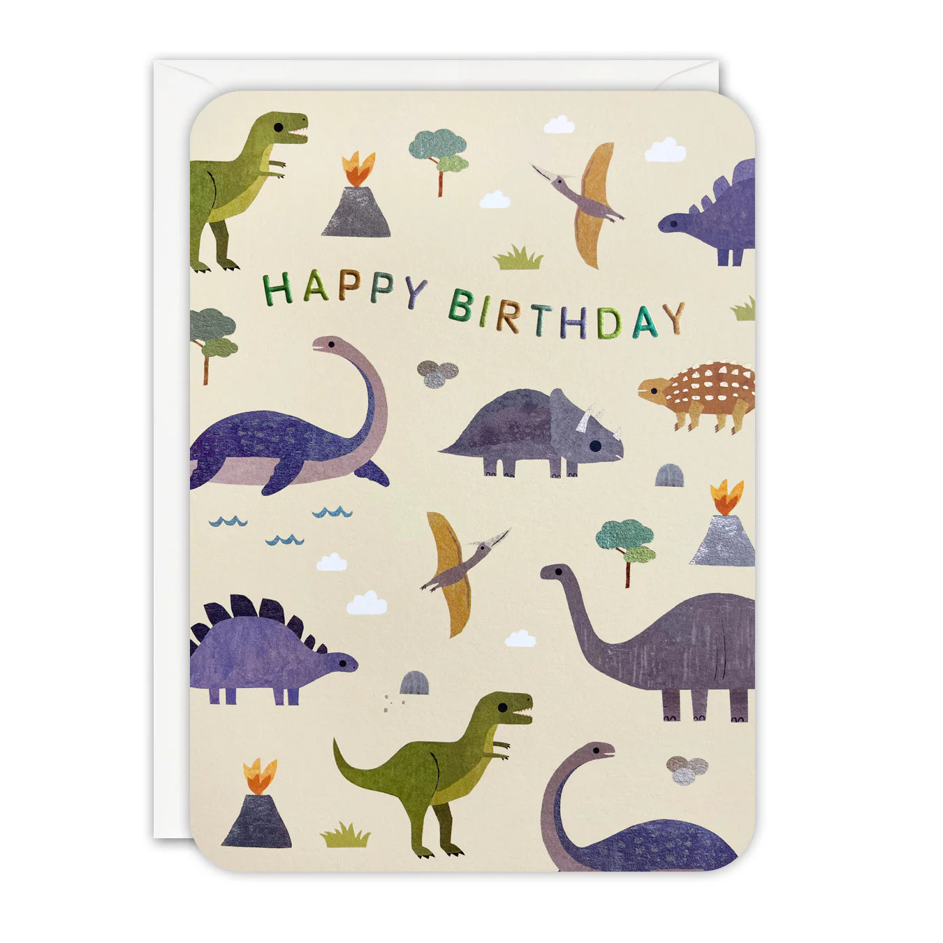 James Ellis Happy Birthday Card Dinosaurs