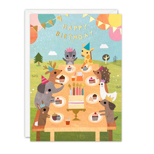 James Ellis Happy Birthday Card Tea Party