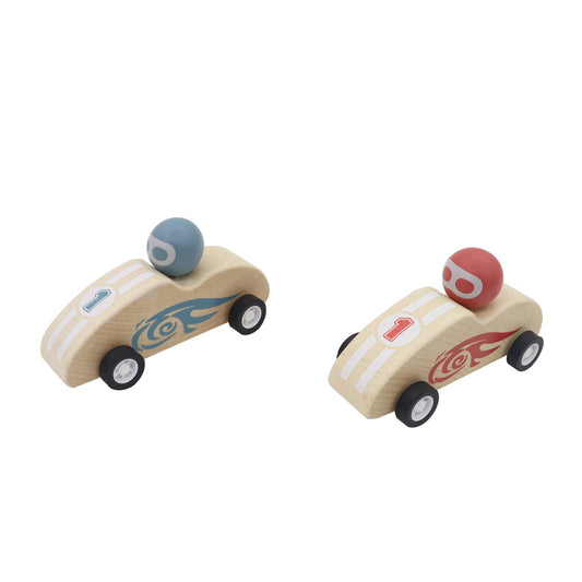 Kaper Kidz Wooden Retro Firespeed Pull Back Racer