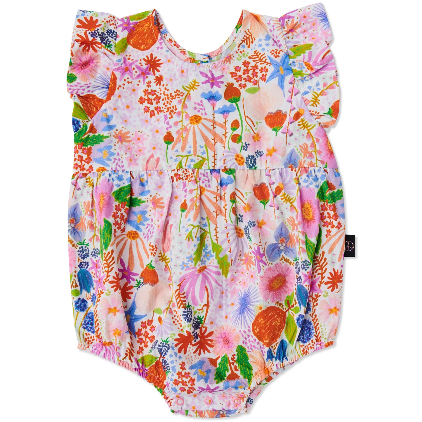 Kip & Co Organic Playsuit Meandering Meadow