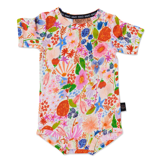 Kip & Co Organic Romper Meandering Meadow