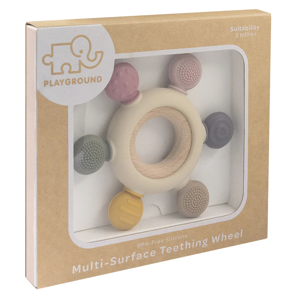 Living Textiles Multi Surface Teething Wheel - Chalk