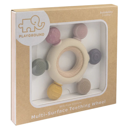 Living Textiles Multi Surface Teething Wheel - Chalk