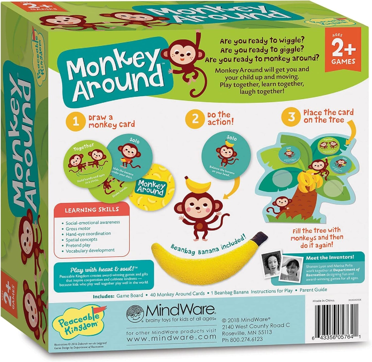 Peaceable Kingdom Board Game Monkey Around