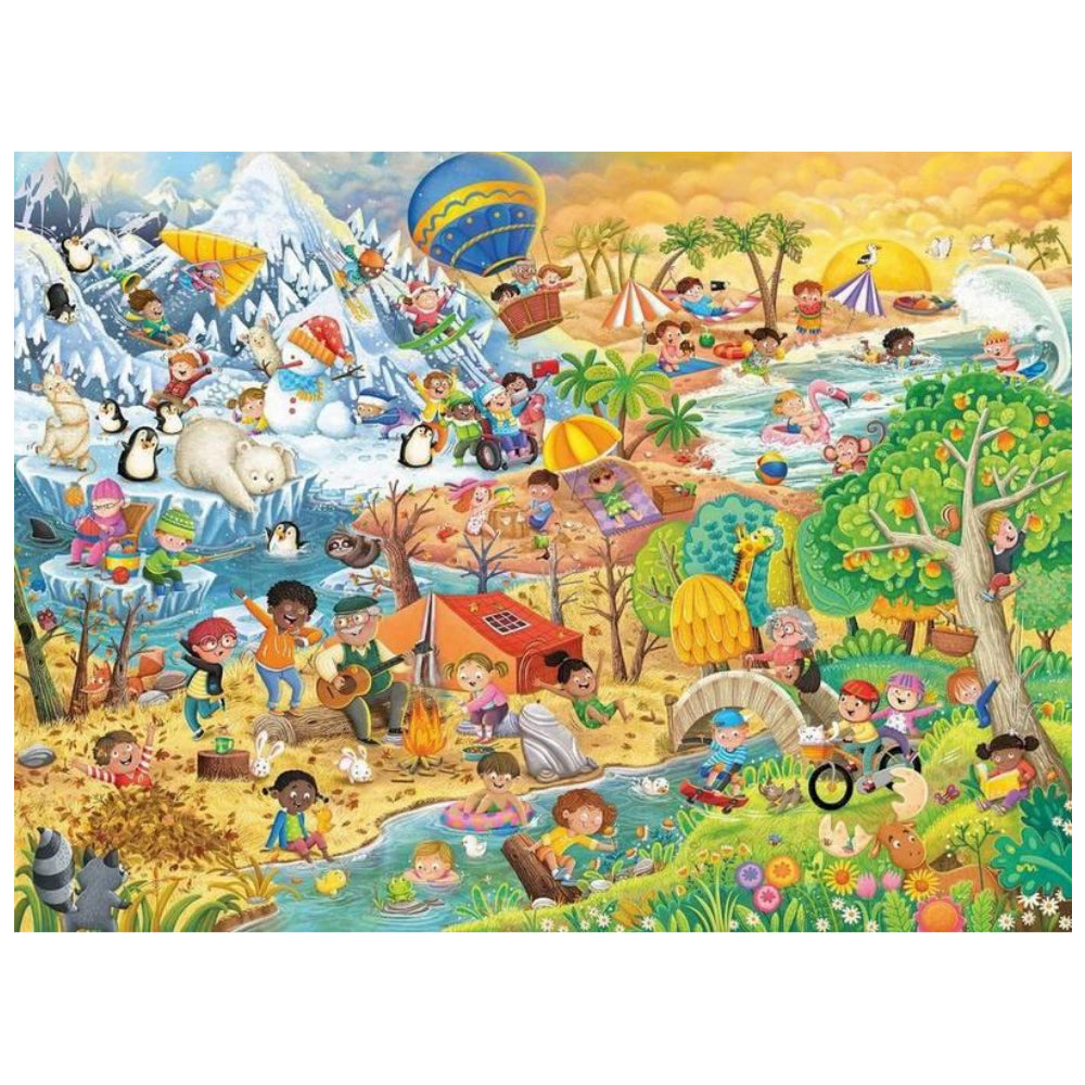 Ravensburger Puzzle 100Pc Four Seasons Of Fun