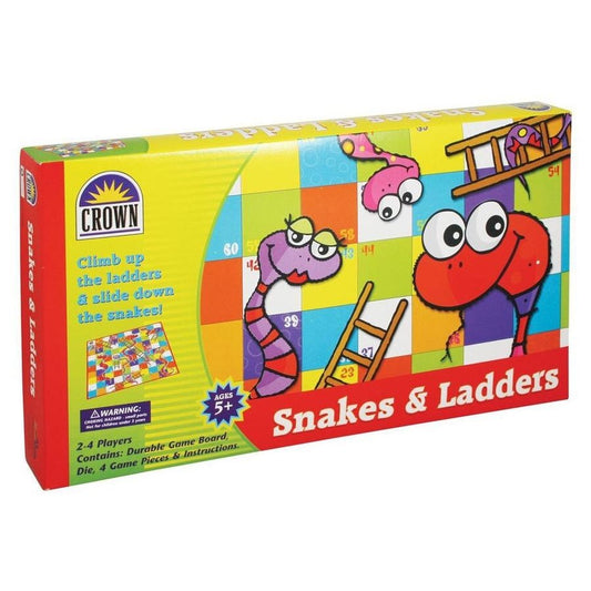 Crown Snakes & Ladders Board Game