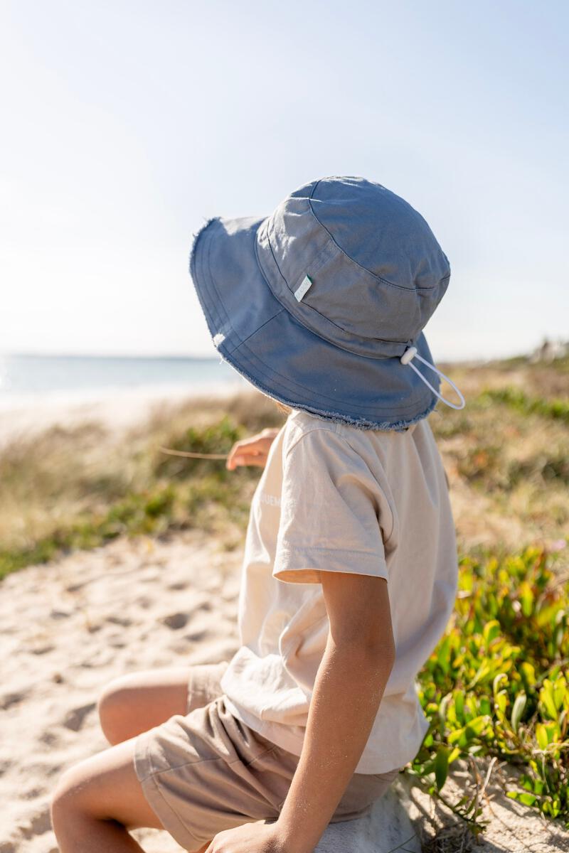 Acorn Bucket Hat Frayed Sky Blue