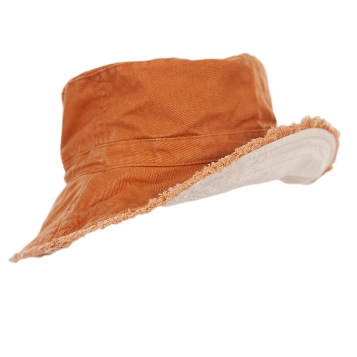 Acorn Bucket Hat Frayed Chestnut