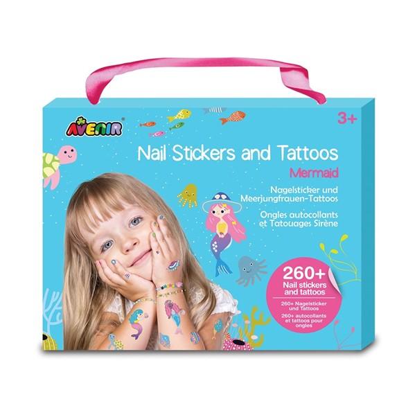 Avenir Nail Stickers & Tattoos Mermaid