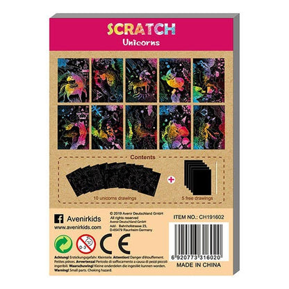 Avenir Scratch Book Unicorns