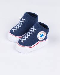 Converse Infant Booties Navy - Chalk