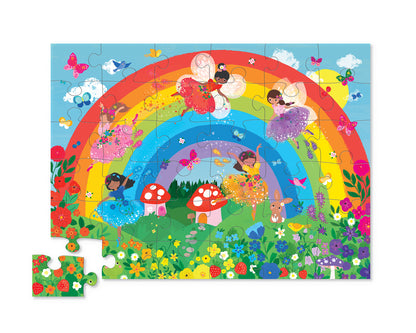 Crocodile Creek Classic Floor Puzzle 36pc Rainbow - Chalk